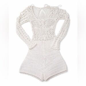 Crochet Lace Long Sleeve Top